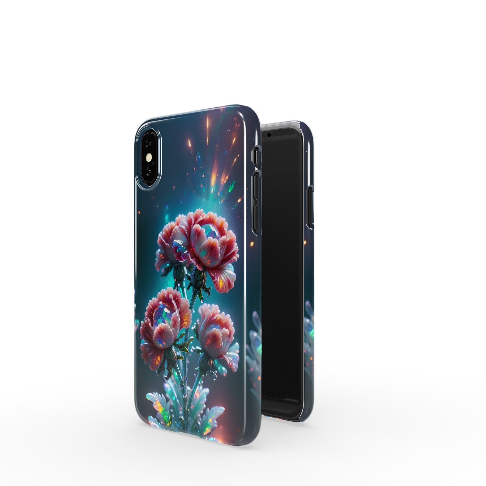 Exquisite Eruption | Crystal Flower Carnation Case for iPhone X