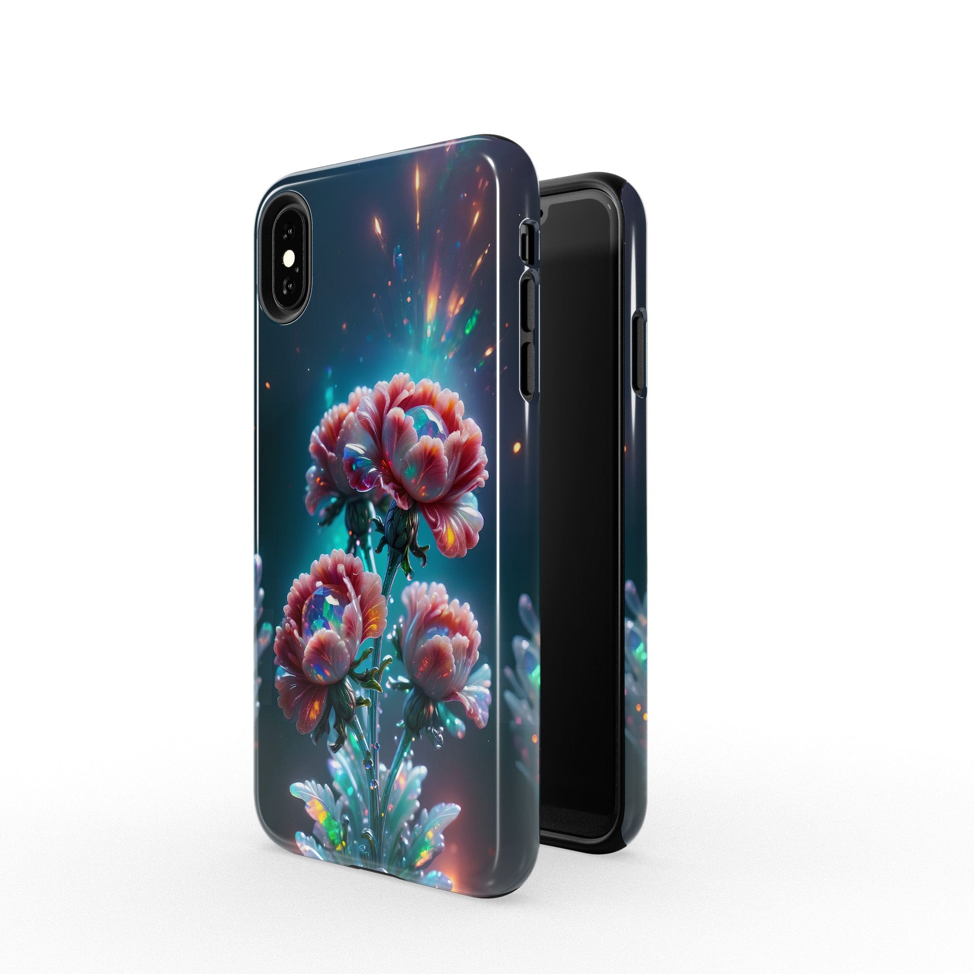 Exquisite Eruption | Crystal Flower Carnation Case for iPhone XS Max