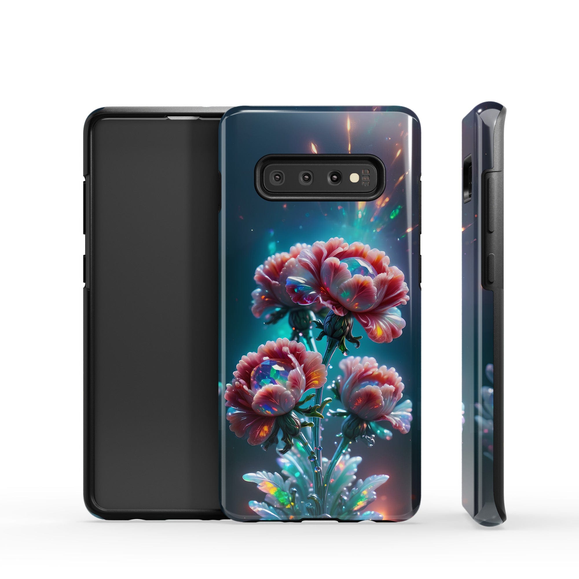 Exquisite Eruption | Crystal Flower Carnation Samsung Case for Galaxy S10 Plus