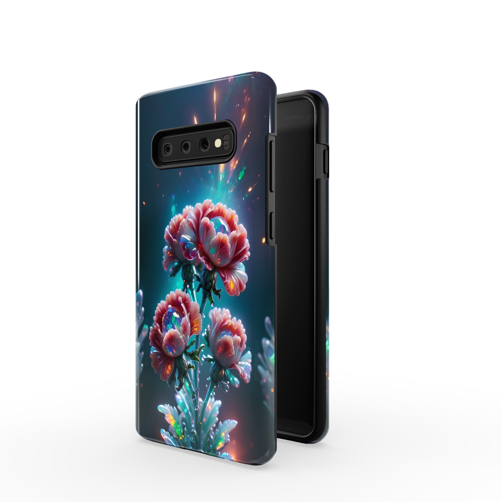 Exquisite Eruption | Crystal Flower Carnation Samsung Case for Galaxy S10 Plus