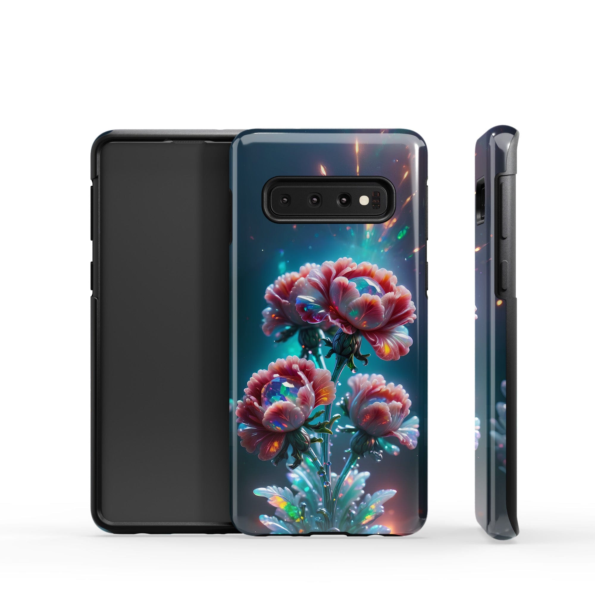 Exquisite Eruption | Crystal Flower Carnation Samsung Case for Galaxy S10