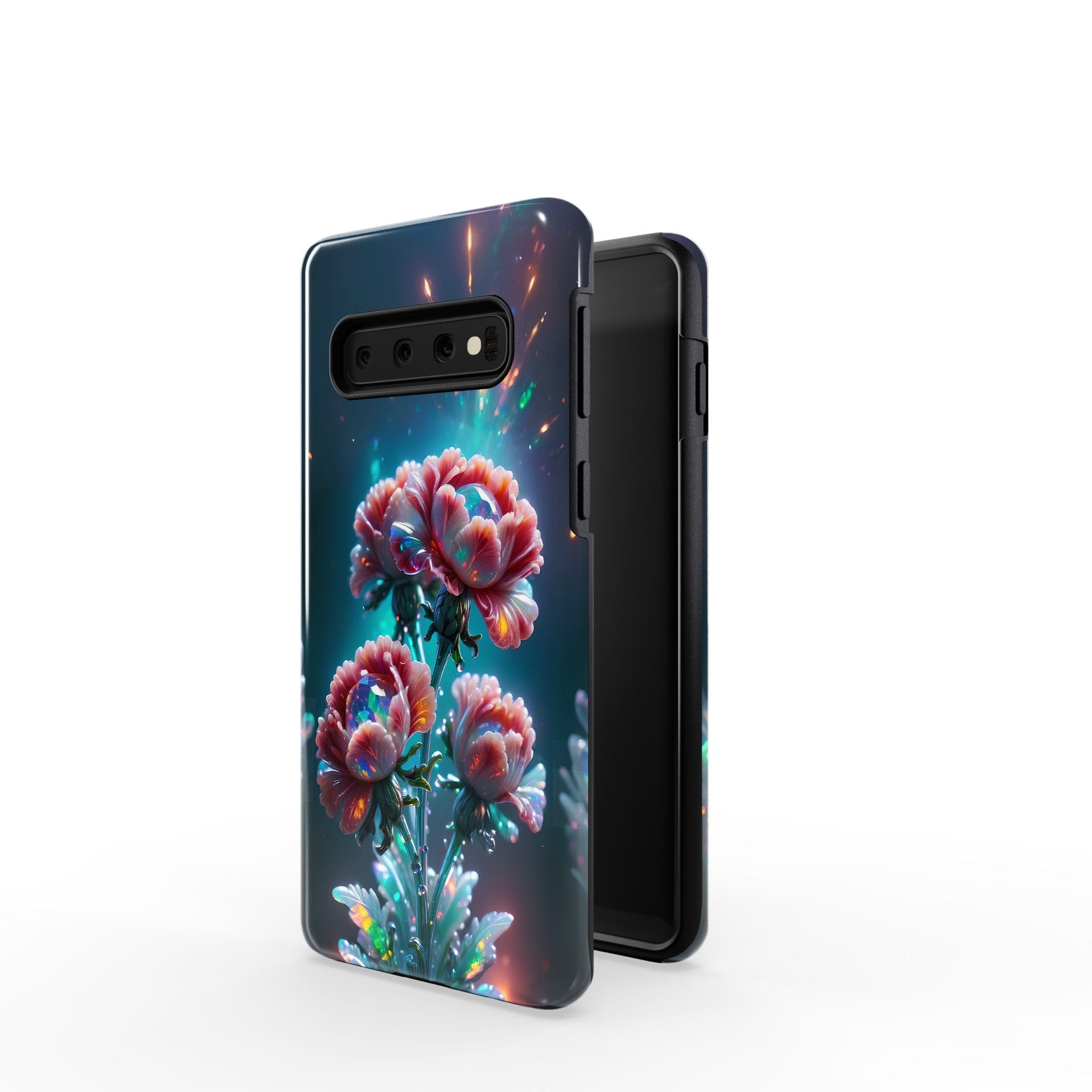 Exquisite Eruption | Crystal Flower Carnation Samsung Case for Galaxy S10