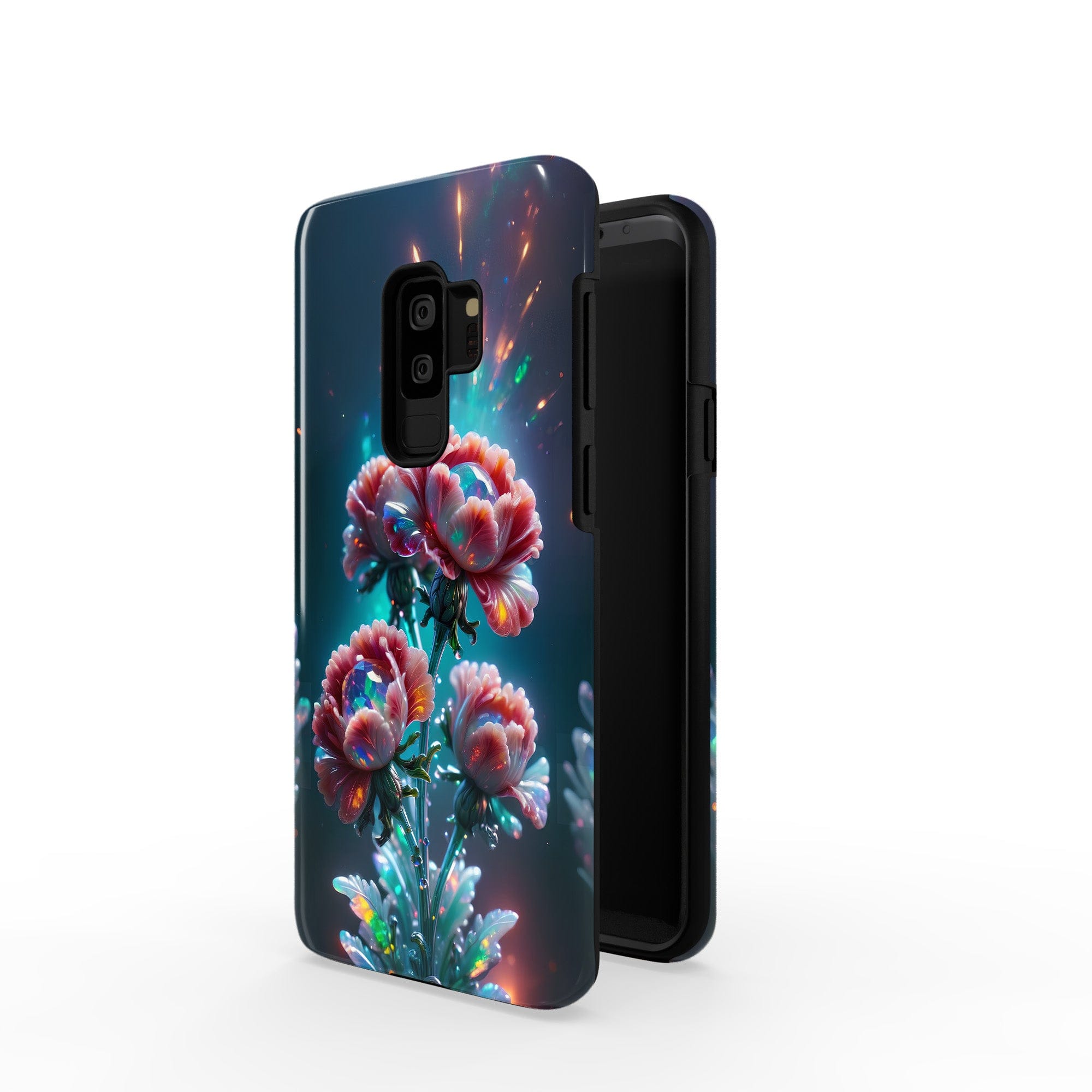 Exquisite Eruption | Crystal Flower Carnation Samsung Case for Galaxy S9 Plus