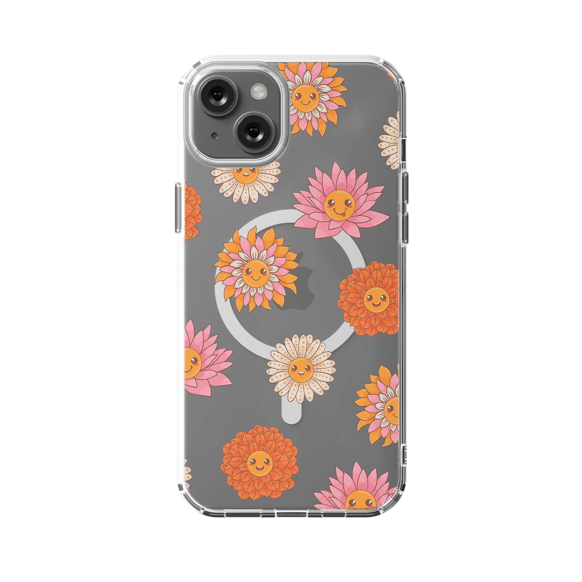 Far Out | Floral Smiley Face Case for iPhone 15 Plus