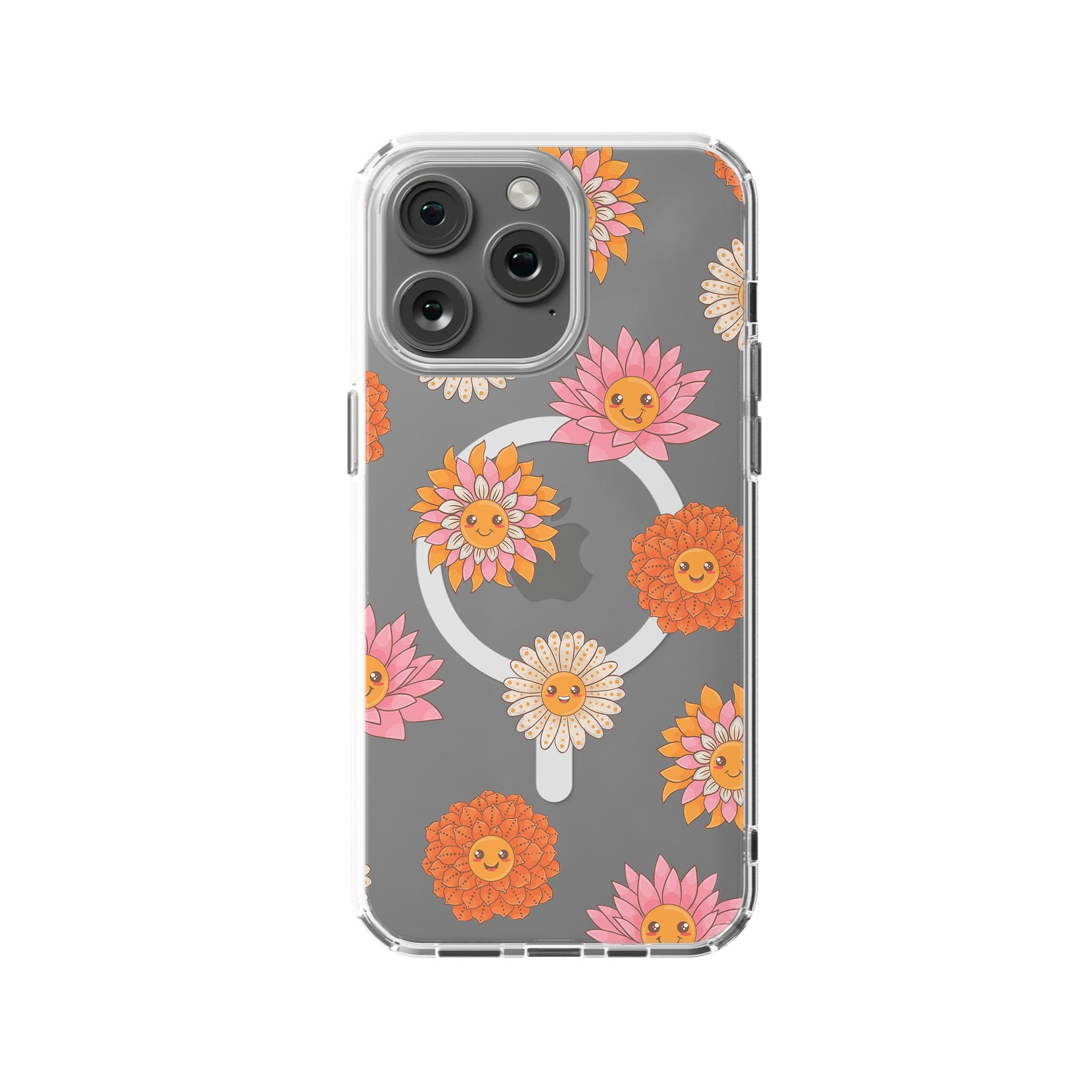 Far Out | Floral Smiley Face Case for iPhone 15 Pro Max