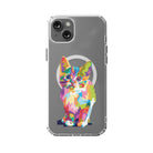 Fractal Canvas | Abstract Cat Case for iPhone 15 Plus