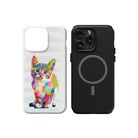 Fractal Canvas | Abstract Cat Case for iPhone 15 Pro Max