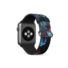 Gentle Twilight | Crystal Flower Tulip Apple Watch Band in Black