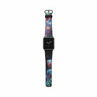 Gentle Twilight | Crystal Flower Tulip Apple Watch Band in Black