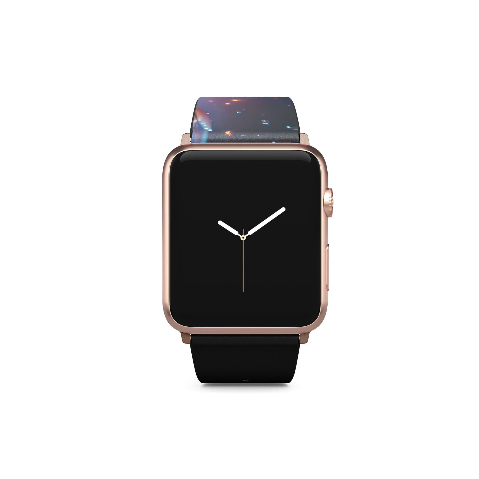 Gentle Twilight | Crystal Flower Tulip Apple Watch Band in Rose Gold