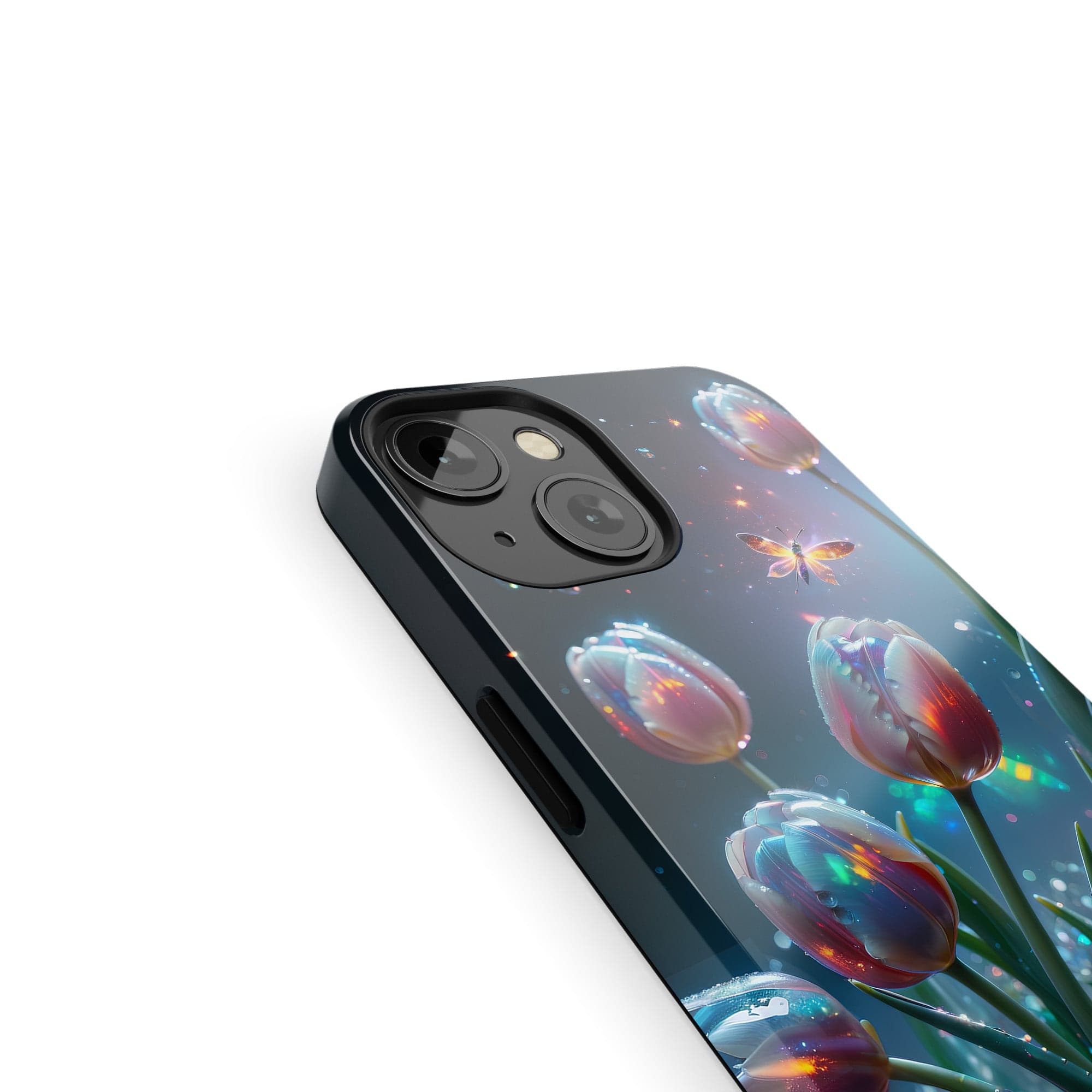 Gentle Twilight | Crystal Flower Tulip Case for iPhone 13