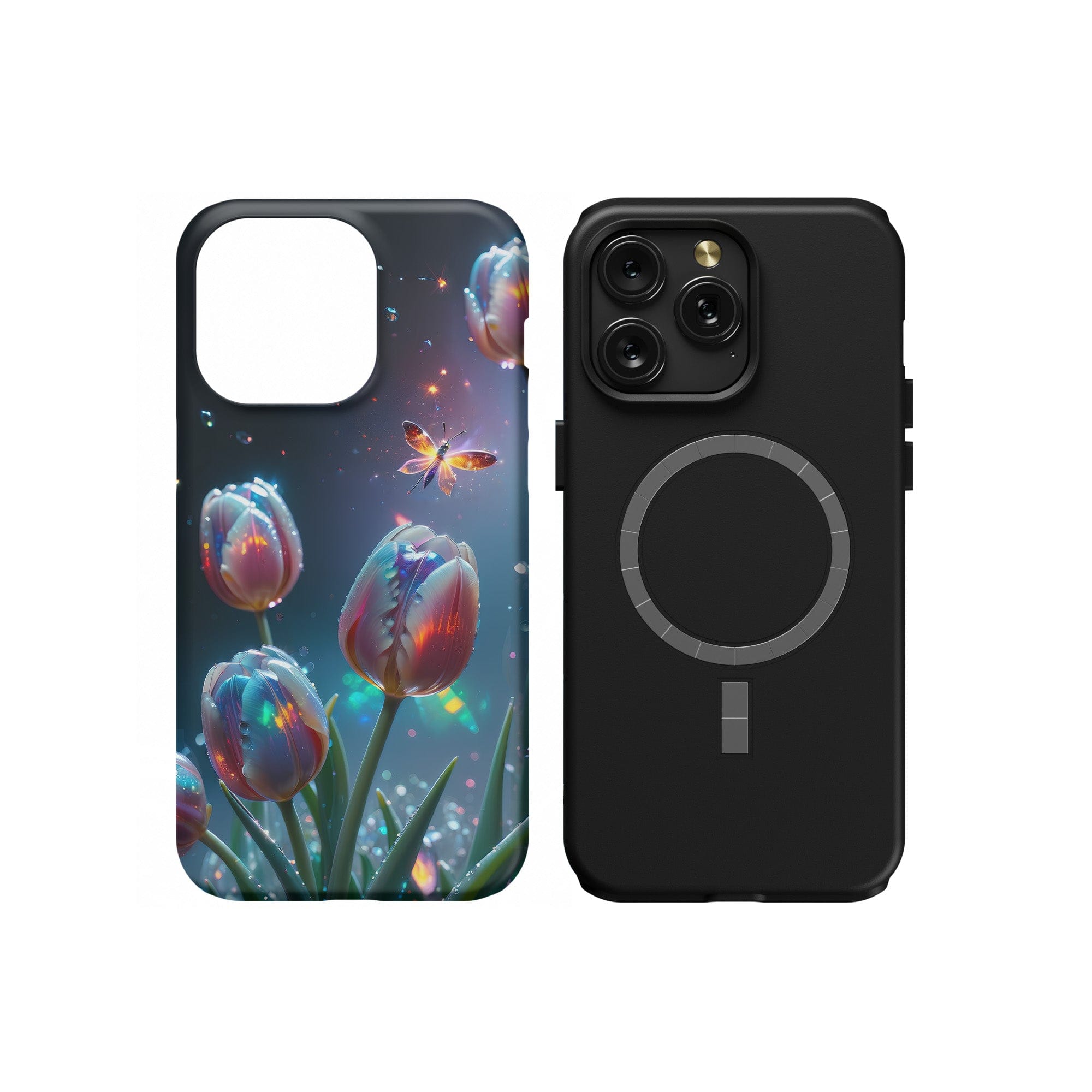 Gentle Twilight | Crystal Flower Tulip Case for iPhone 15 Pro Max