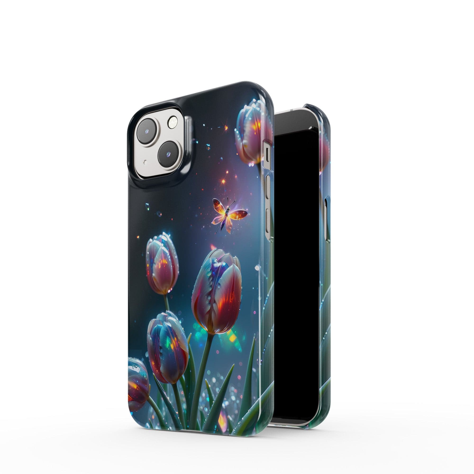 Gentle Twilight | Crystal Flower Tulip Case for iPhone 14