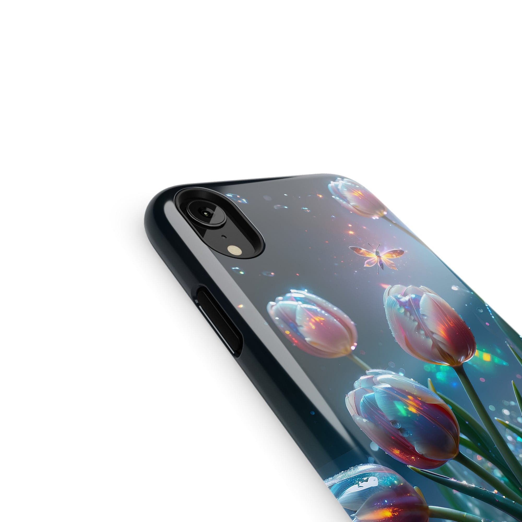 Gentle Twilight | Crystal Flower Tulip Case for iPhone XR