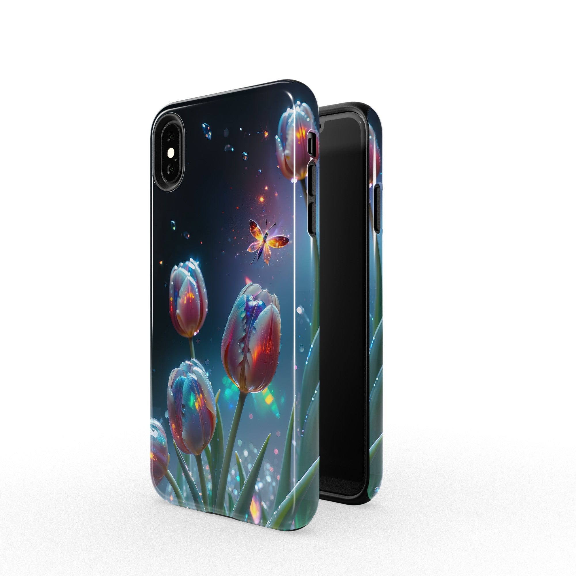 Gentle Twilight | Crystal Flower Tulip Case for iPhone XS Max