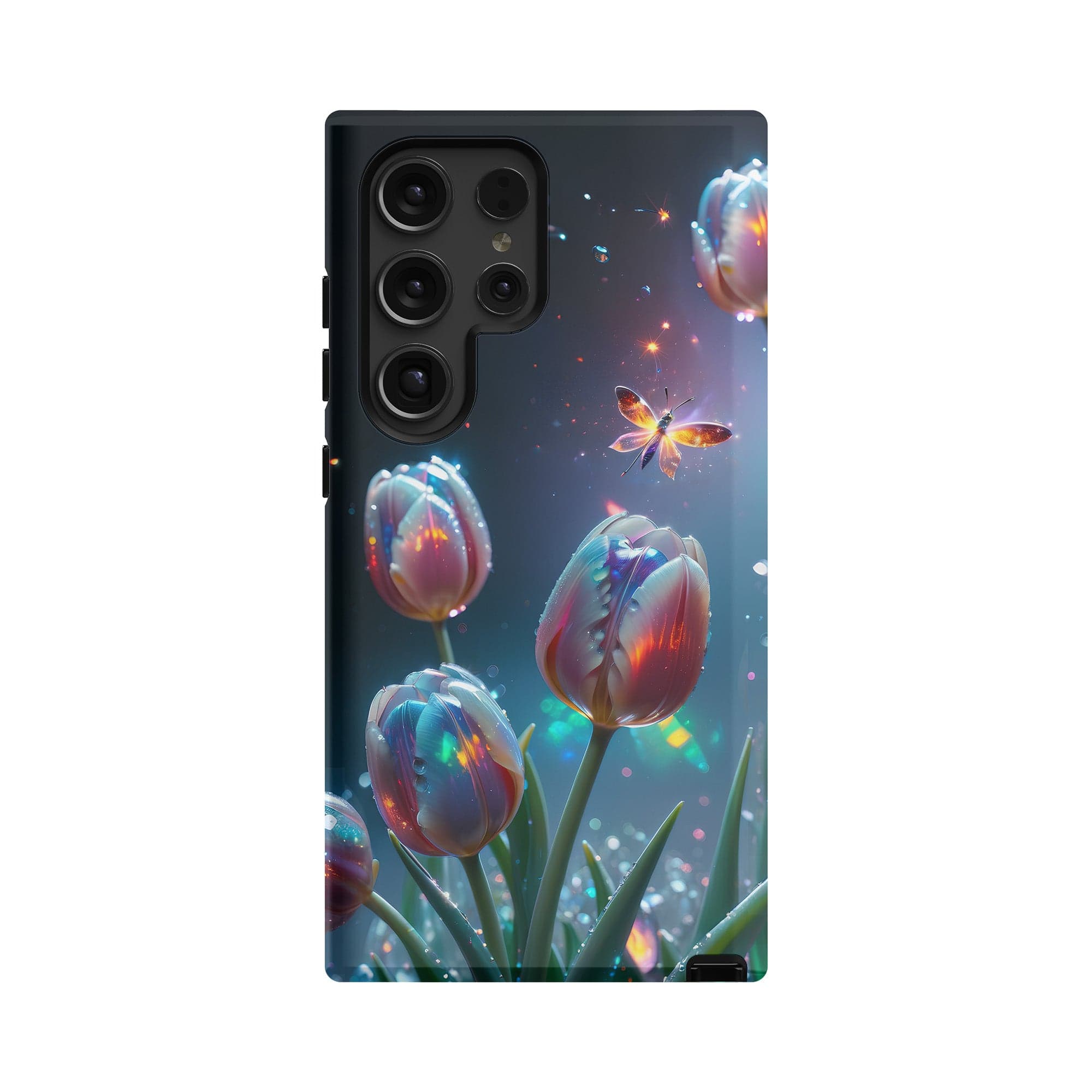 Gentle Twilight | Crystal Flower Tulip Samsung Case for Galaxy S24 Ultra