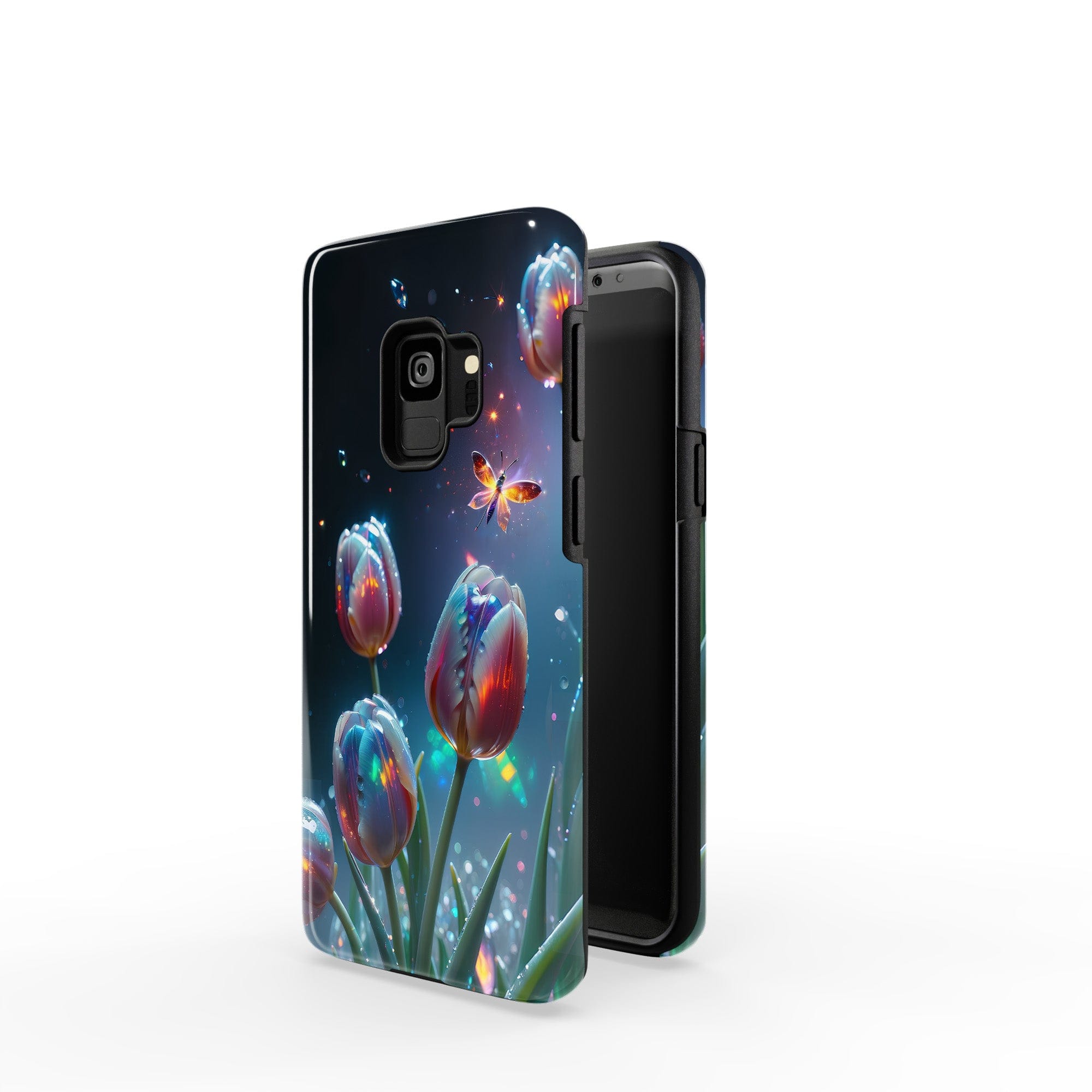 Gentle Twilight | Crystal Flower Tulip Samsung Case for Galaxy S9 Plus