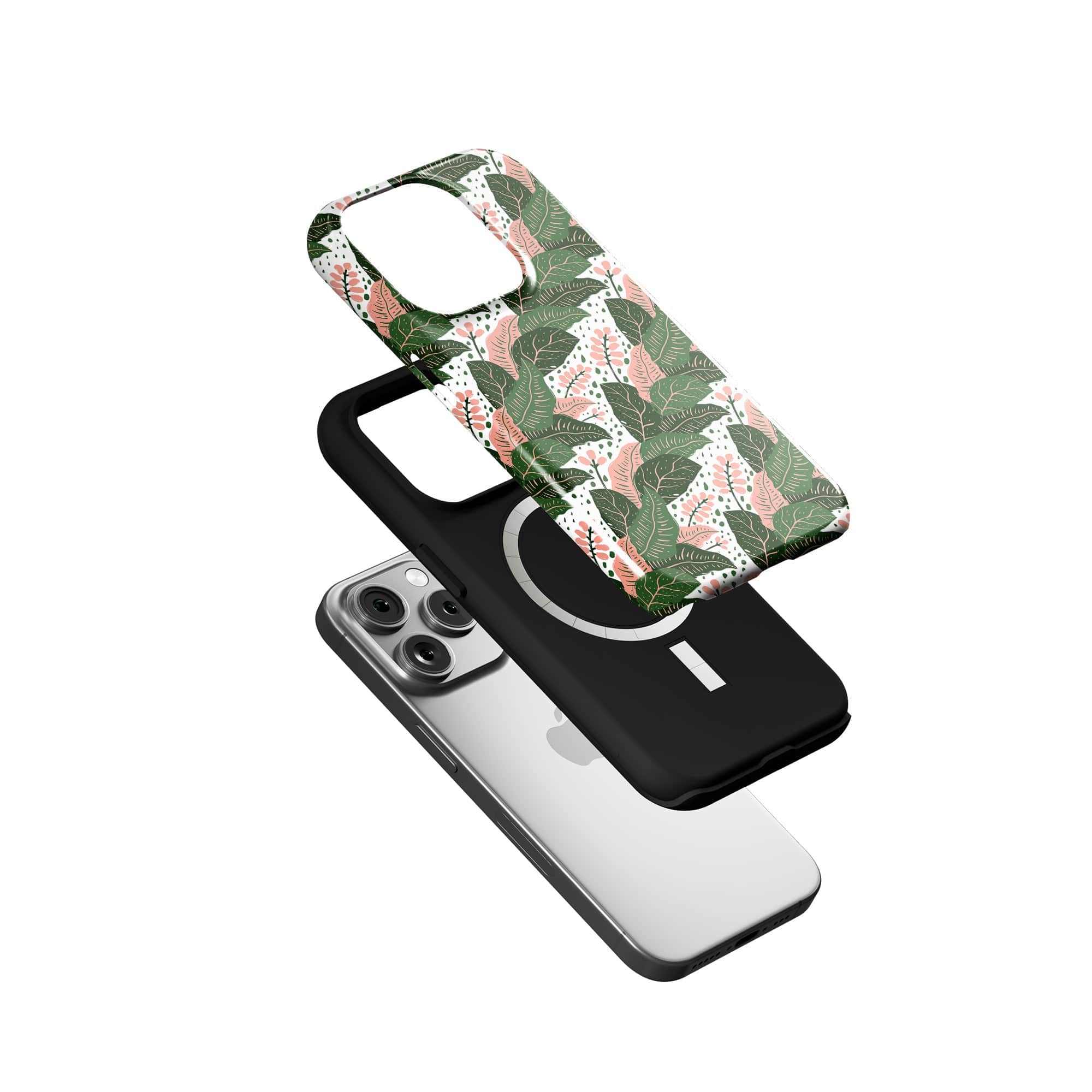 Laying in the Shade | Tropical Leaves Floral Case for iPhone 15 Pro