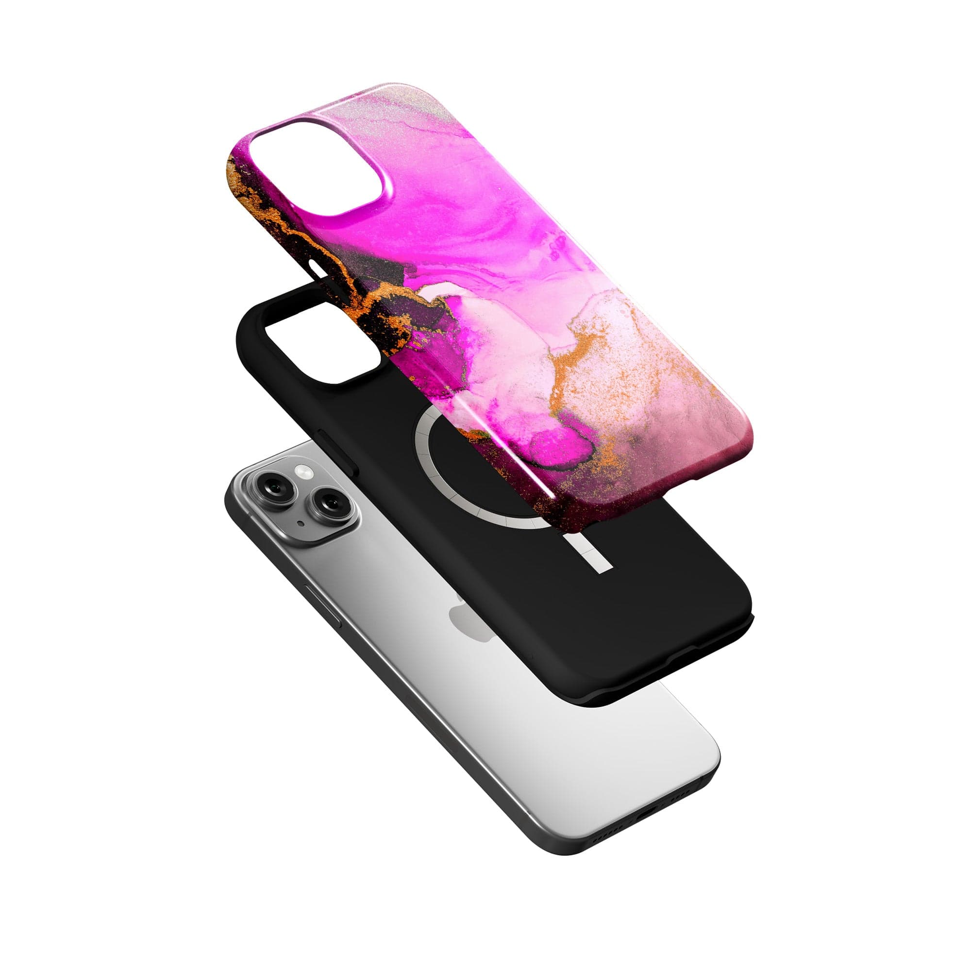 Notes of Pink | Marble Case for iPhone 15 Plus