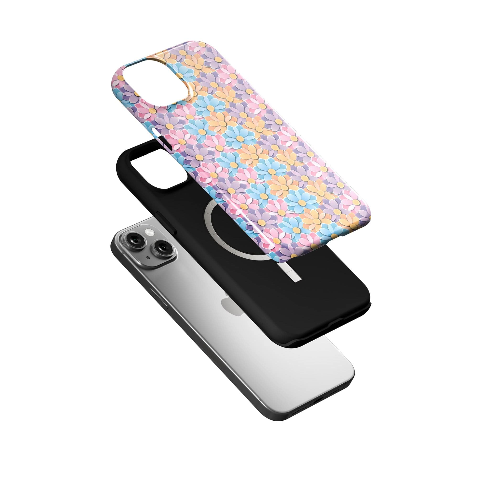 Origami Explosion | Paper Flowers Floral Case for iPhone 15 Plus