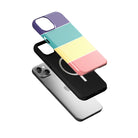 Pastel Stacks | Rectangle Shapes Case for iPhone 15 Plus