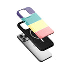 Pastel Stacks | Rectangle Shapes Case for iPhone 15 Pro Max