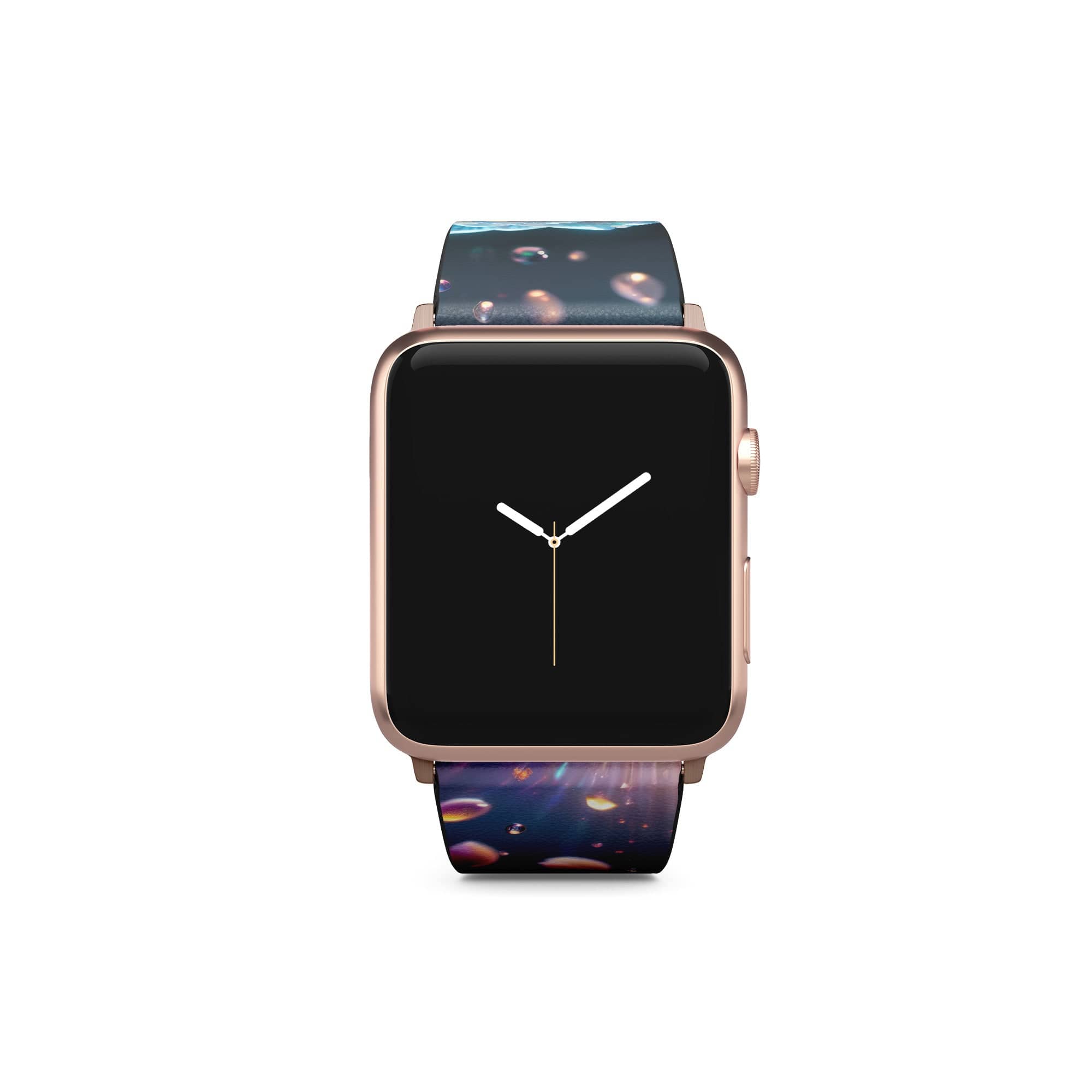 Petulant Petals | Crystal Flower Rose Apple Watch Band in Rose Gold