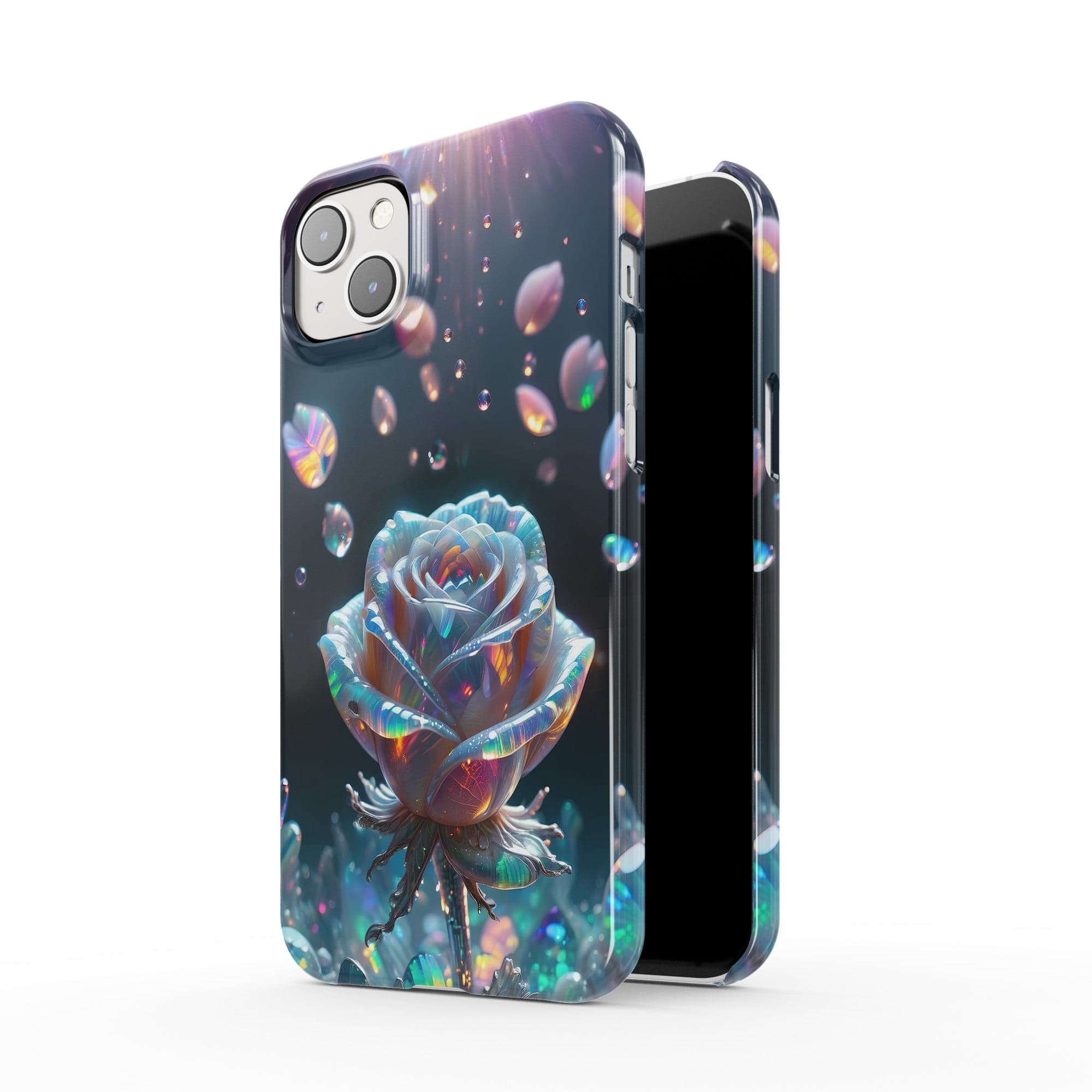 Petulant Petals | Crystal Flower Rose Case for iPhone 14 Plus