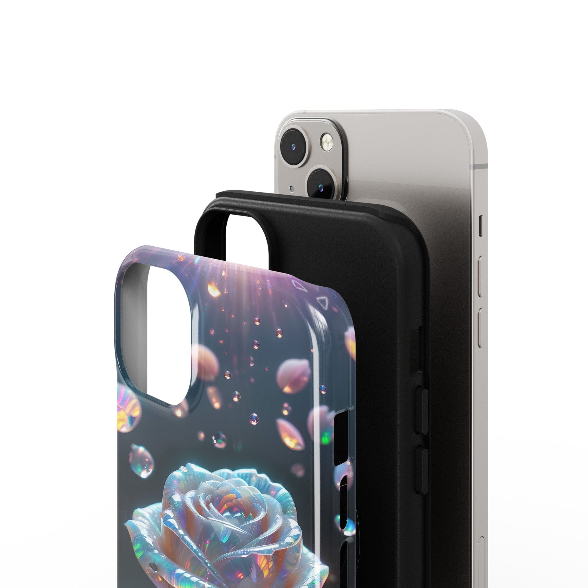 Petulant Petals | Crystal Flower Rose Case for iPhone 14 Plus