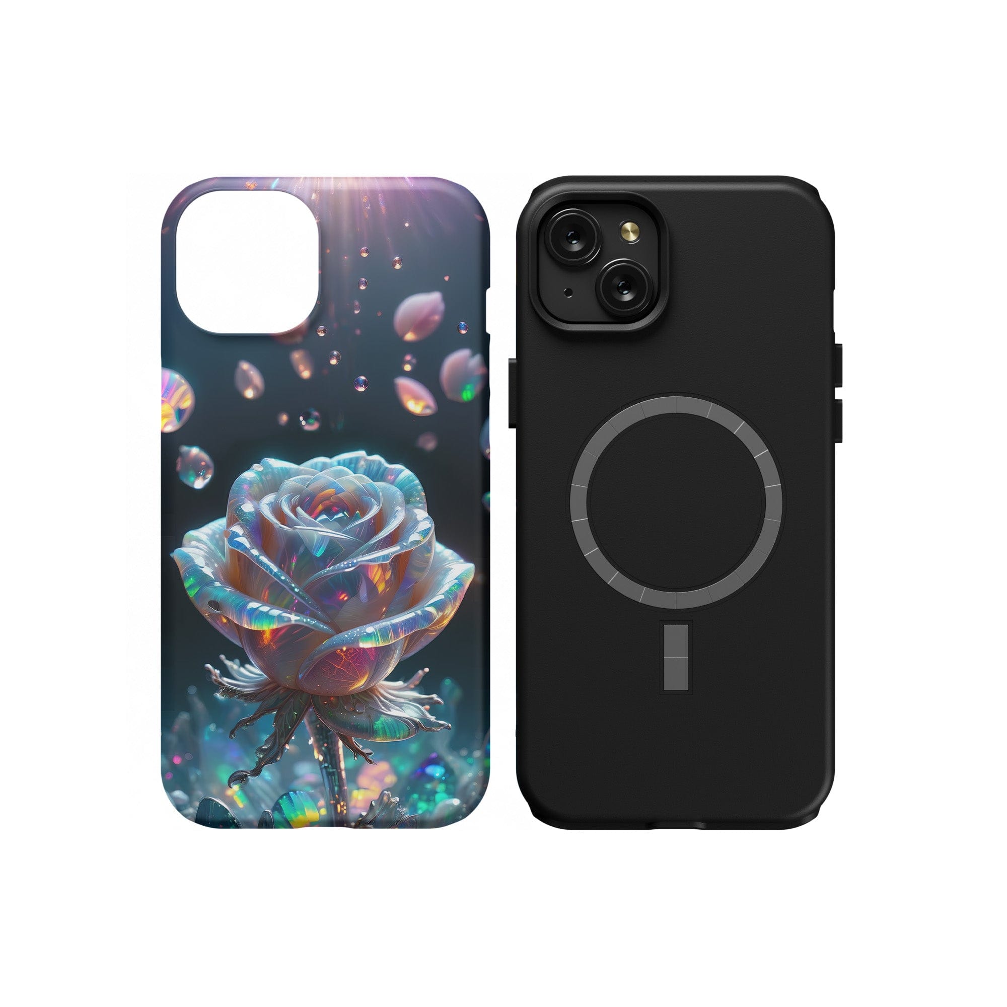 Petulant Petals | Crystal Flower Rose Case for iPhone 15 Plus