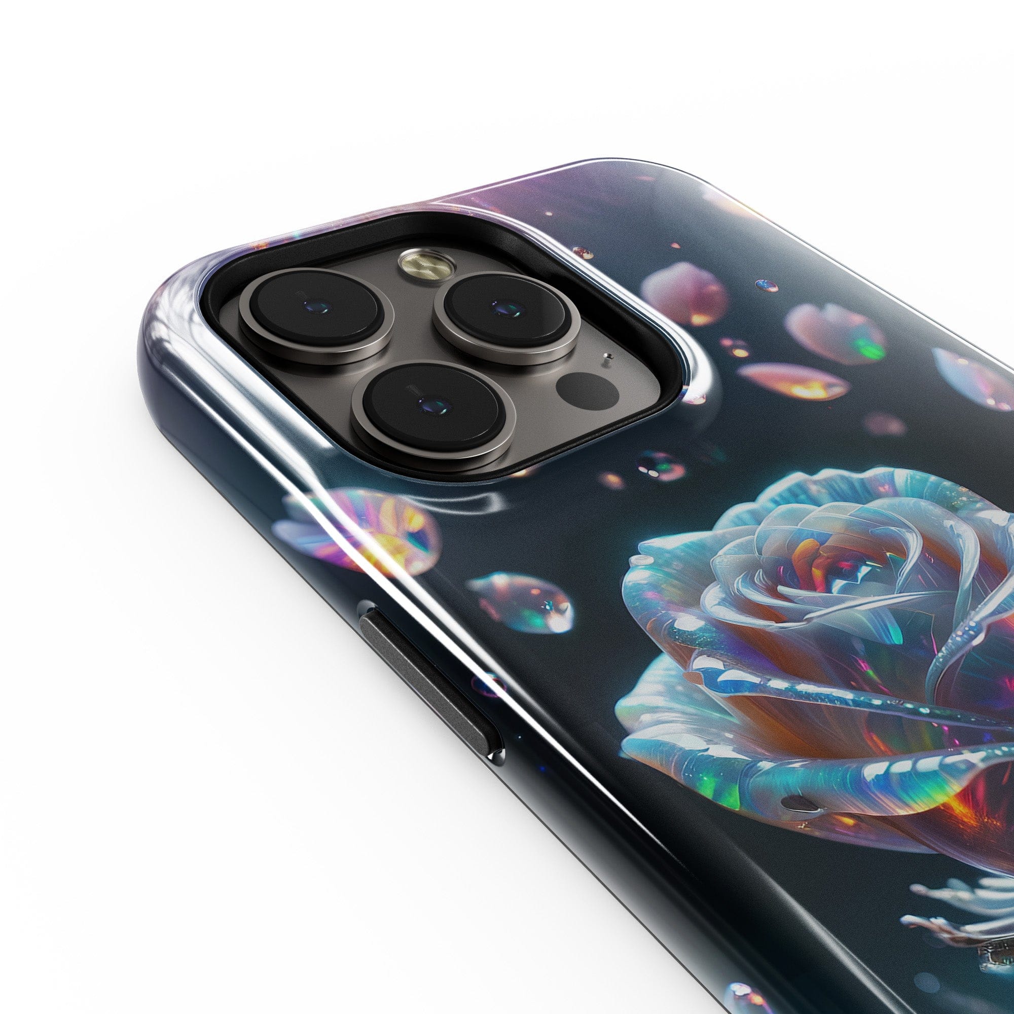 Petulant Petals | Crystal Flower Rose Case for iPhone 14 Pro Max