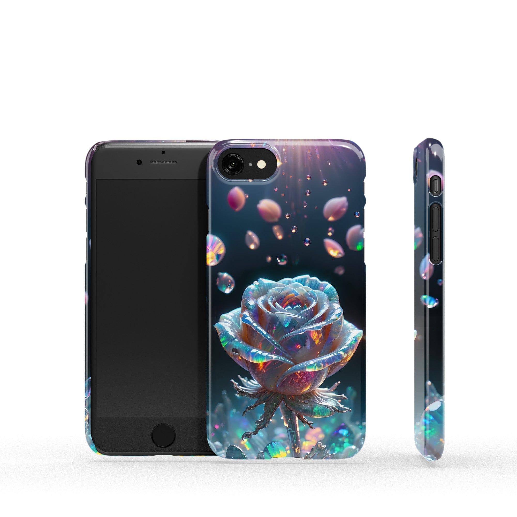 Petulant Petals | Crystal Flower Rose Case for iPhone SE