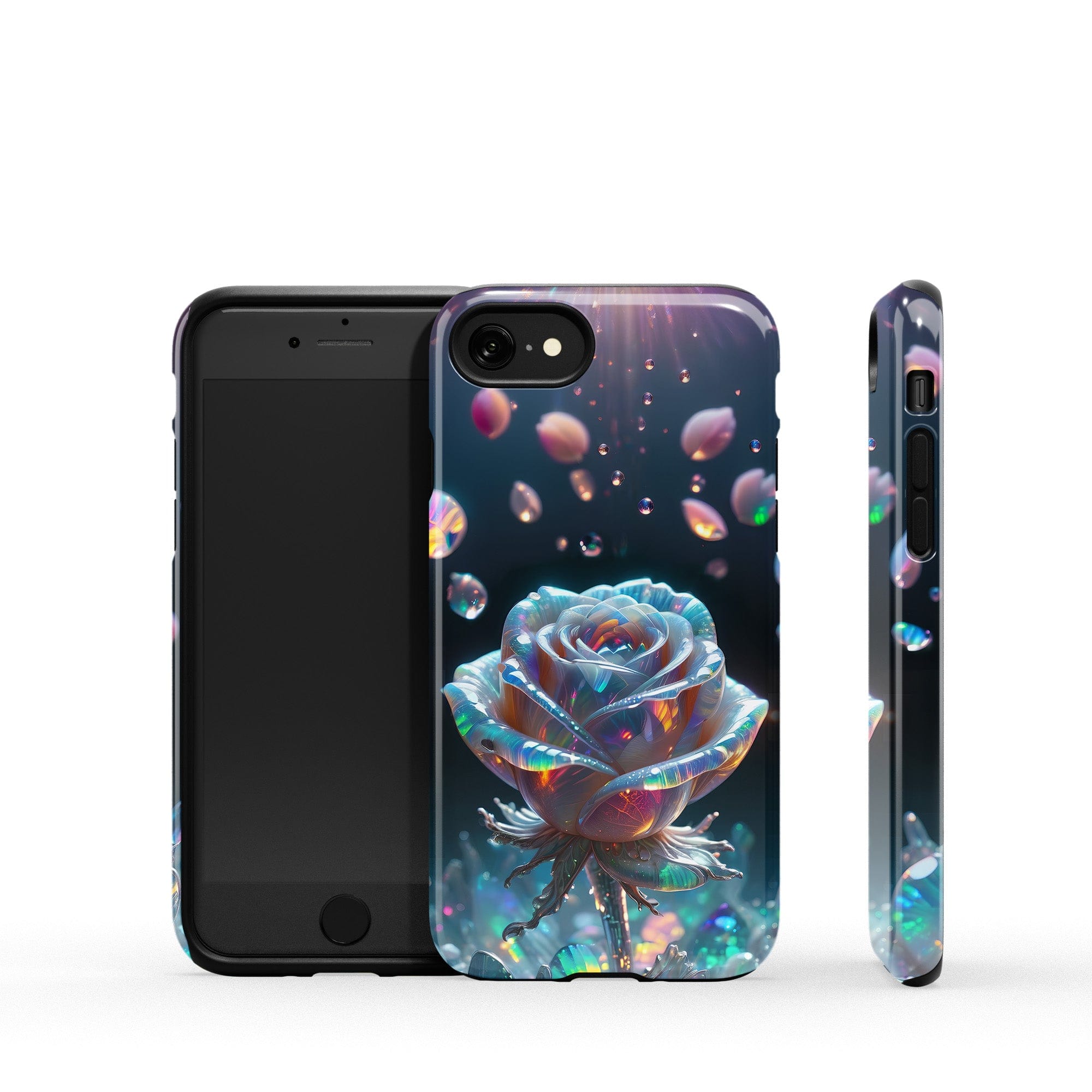 Petulant Petals | Crystal Flower Rose Case for iPhone SE