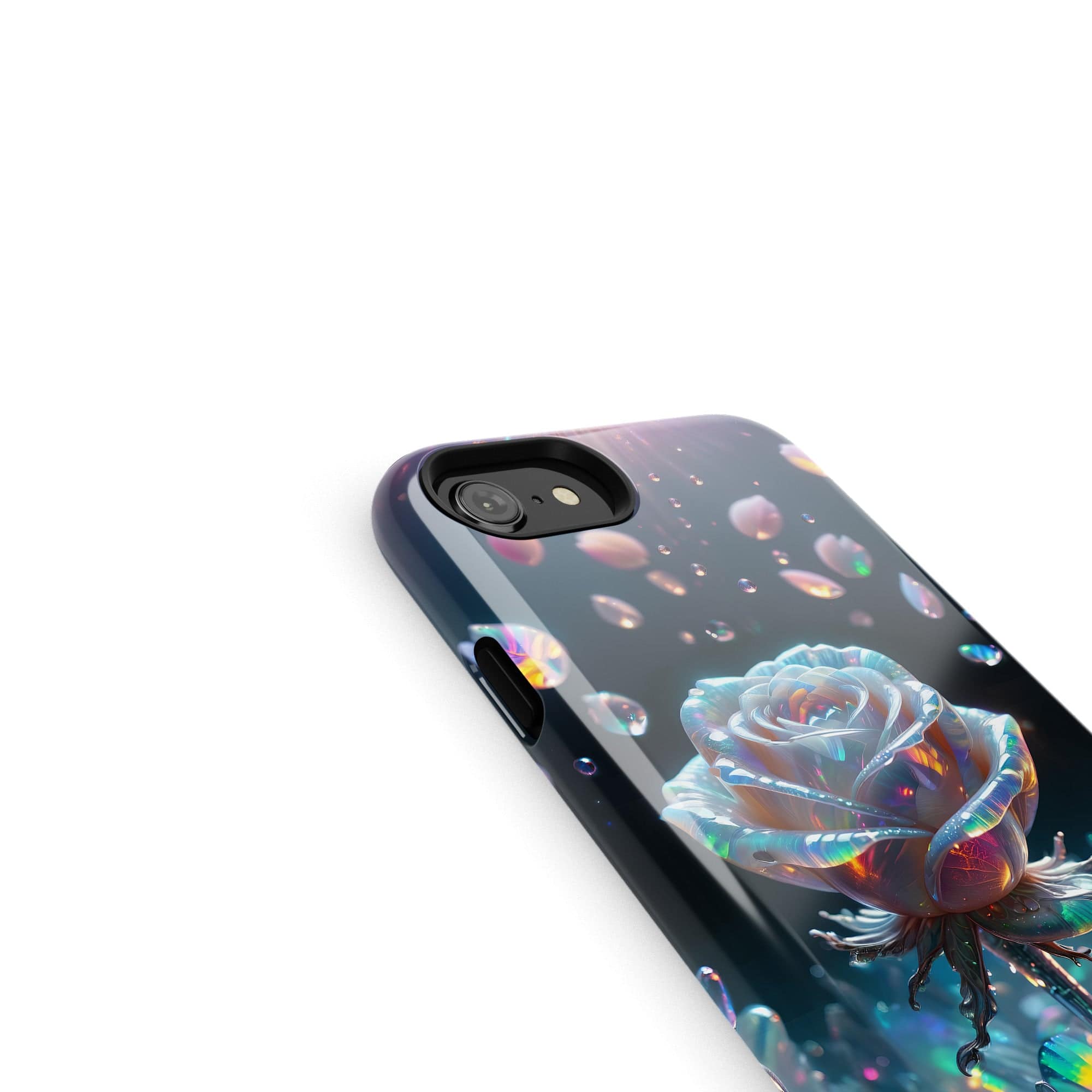 Petulant Petals | Crystal Flower Rose Case for iPhone SE