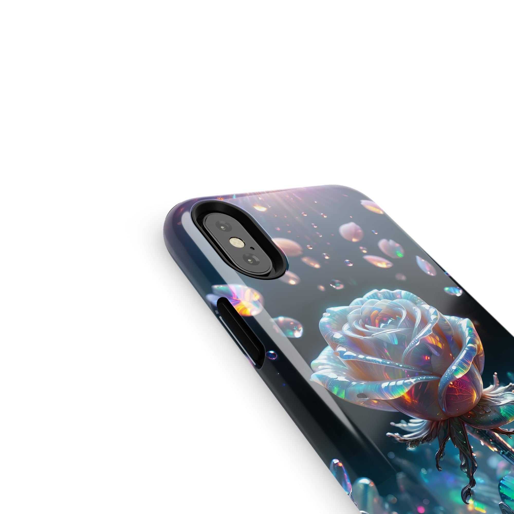 Petulant Petals | Crystal Flower Rose Case for iPhone X