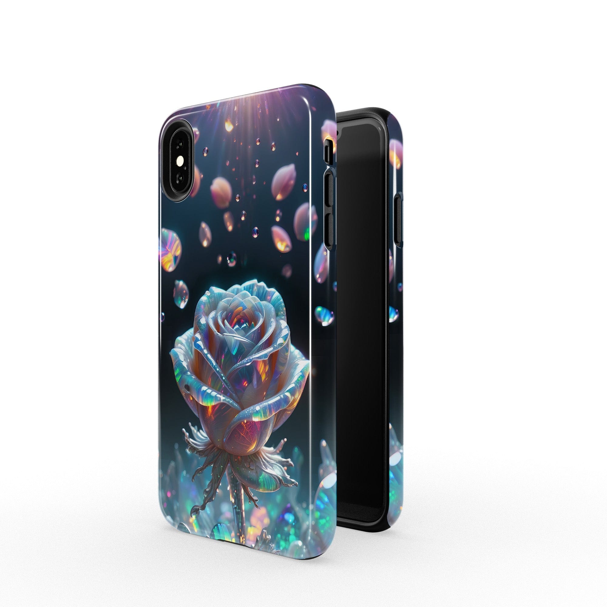 Petulant Petals | Crystal Flower Rose Case for iPhone XS Max