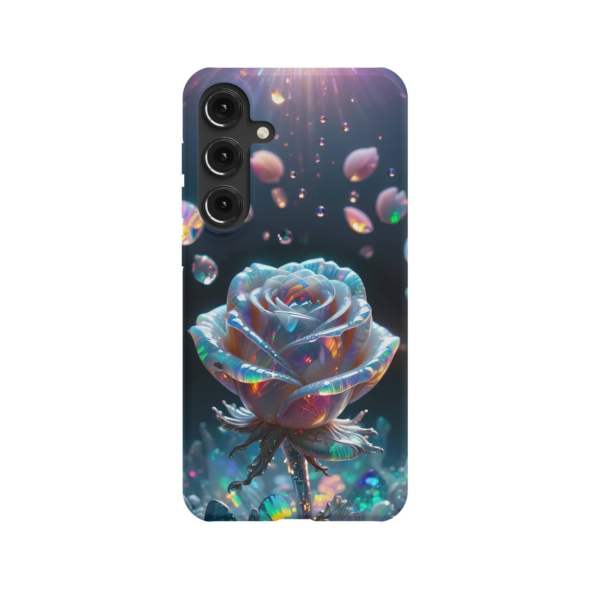 Petulant Petals | Crystal Flower Rose Samsung Case for Galaxy S24 Plus