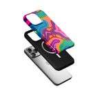 Psychedelic Flows | Colorful Abstract Fluid Case for iPhone 15 Pro Max