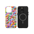 Rainbow Brick Roads | Colorful Mosaic Pattern Case for iPhone 15 Pro Max