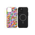 Rainbow Brick Roads | Colorful Mosaic Pattern Case for iPhone 15