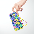 Rainbow Smiles Smiley Face Phone Charm on the Groovy Smiles Phone Case