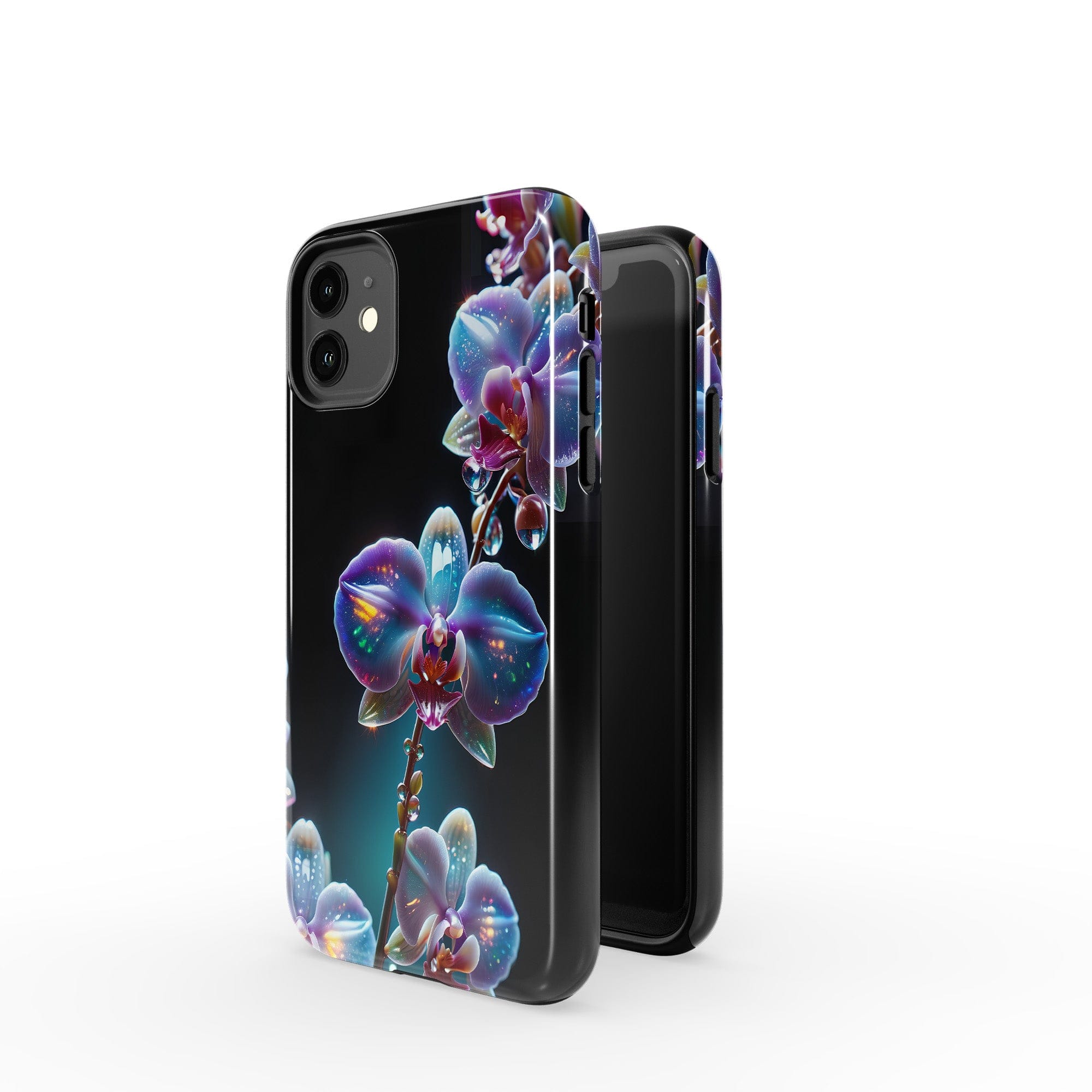 Silent Symphony | Crystal Flower Orchid Case for iPhone 11