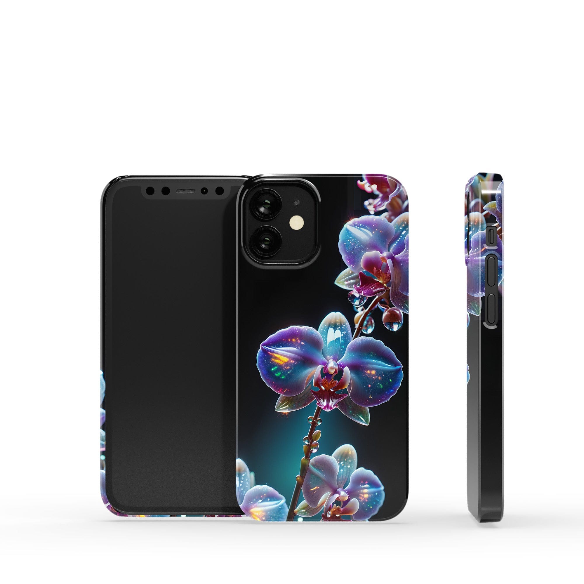 Silent Symphony | Crystal Flower Orchid Case for iPhone 12 Mini