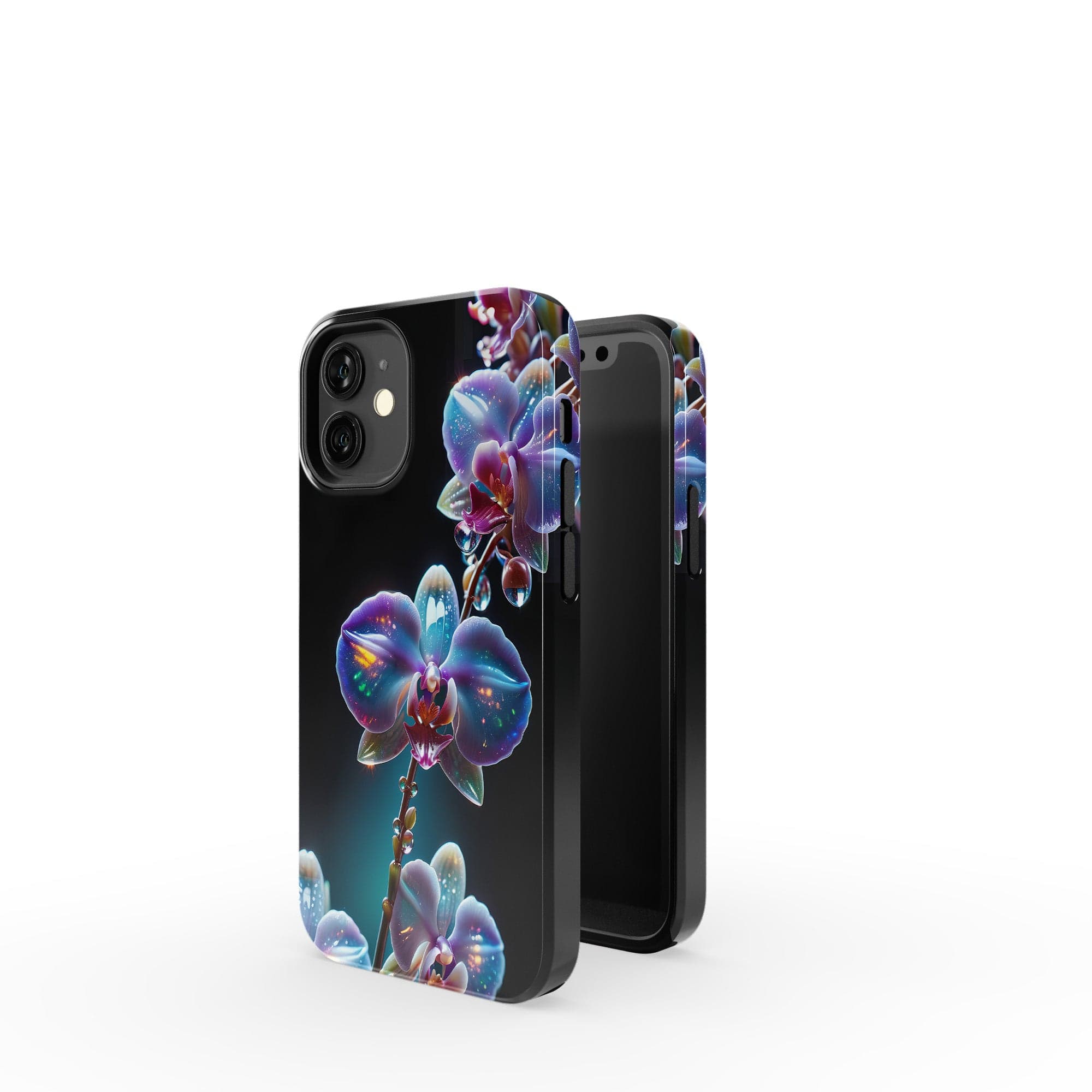 Silent Symphony | Crystal Flower Orchid Case for iPhone 12 Mini