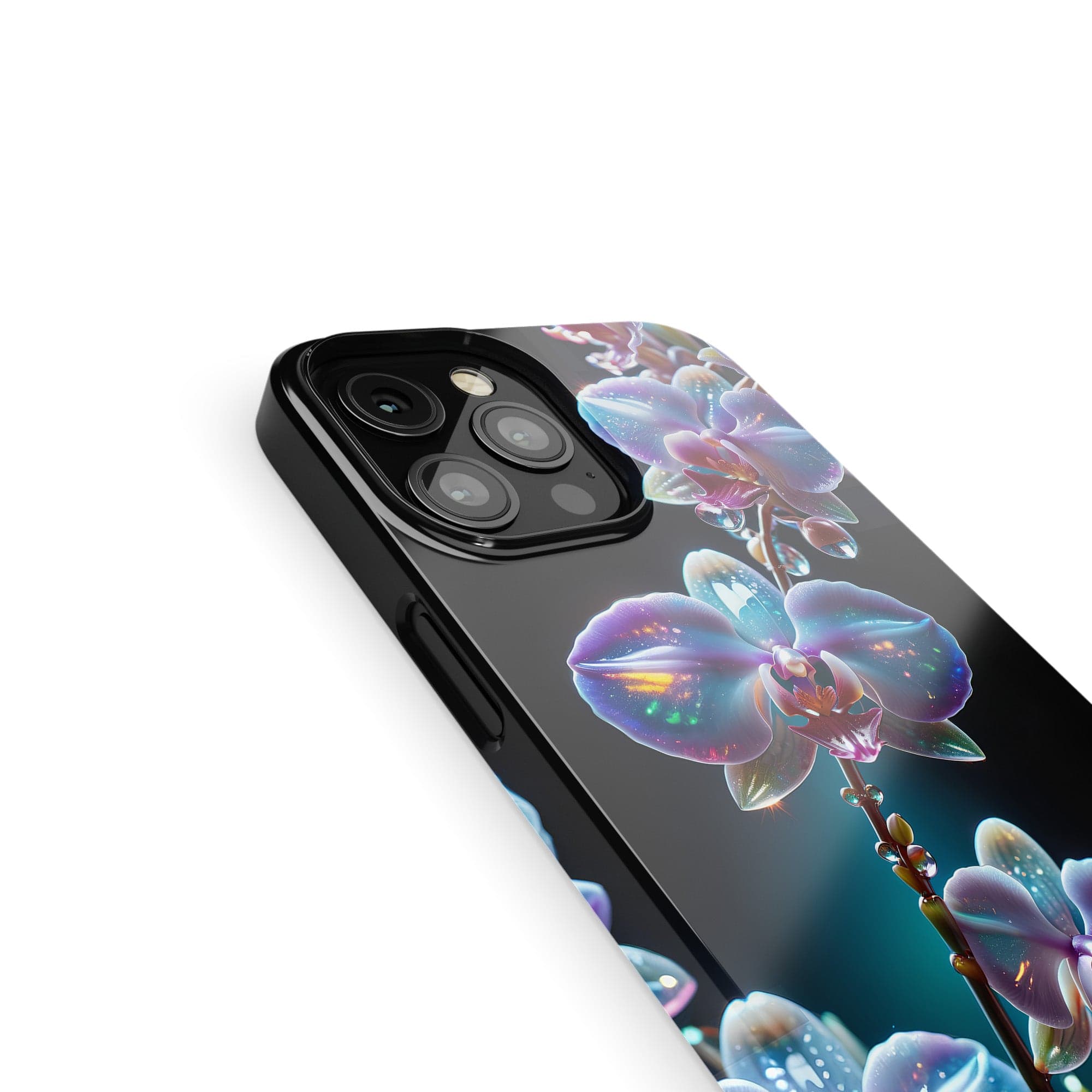 Silent Symphony | Crystal Flower Orchid Case for iPhone 12 Pro Max