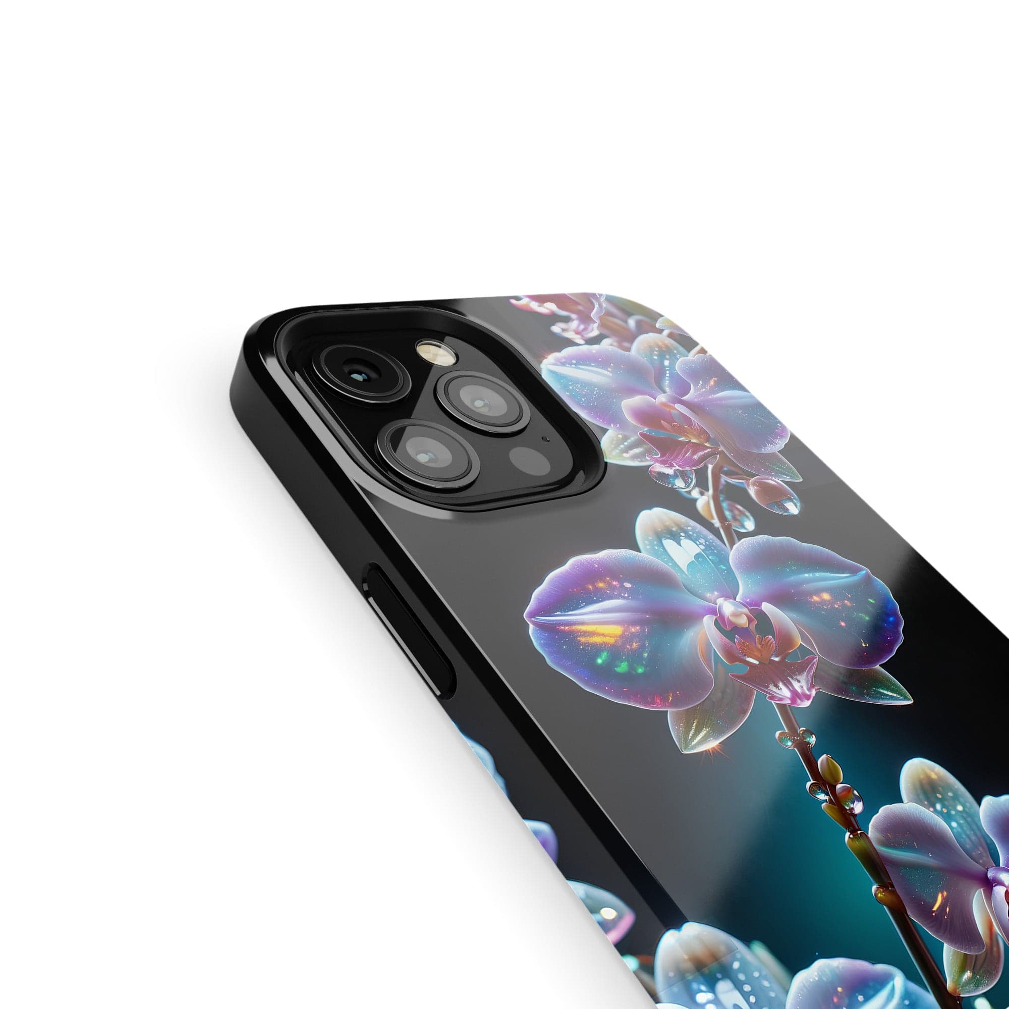 Silent Symphony | Crystal Flower Orchid Case for iPhone 12 Pro Max