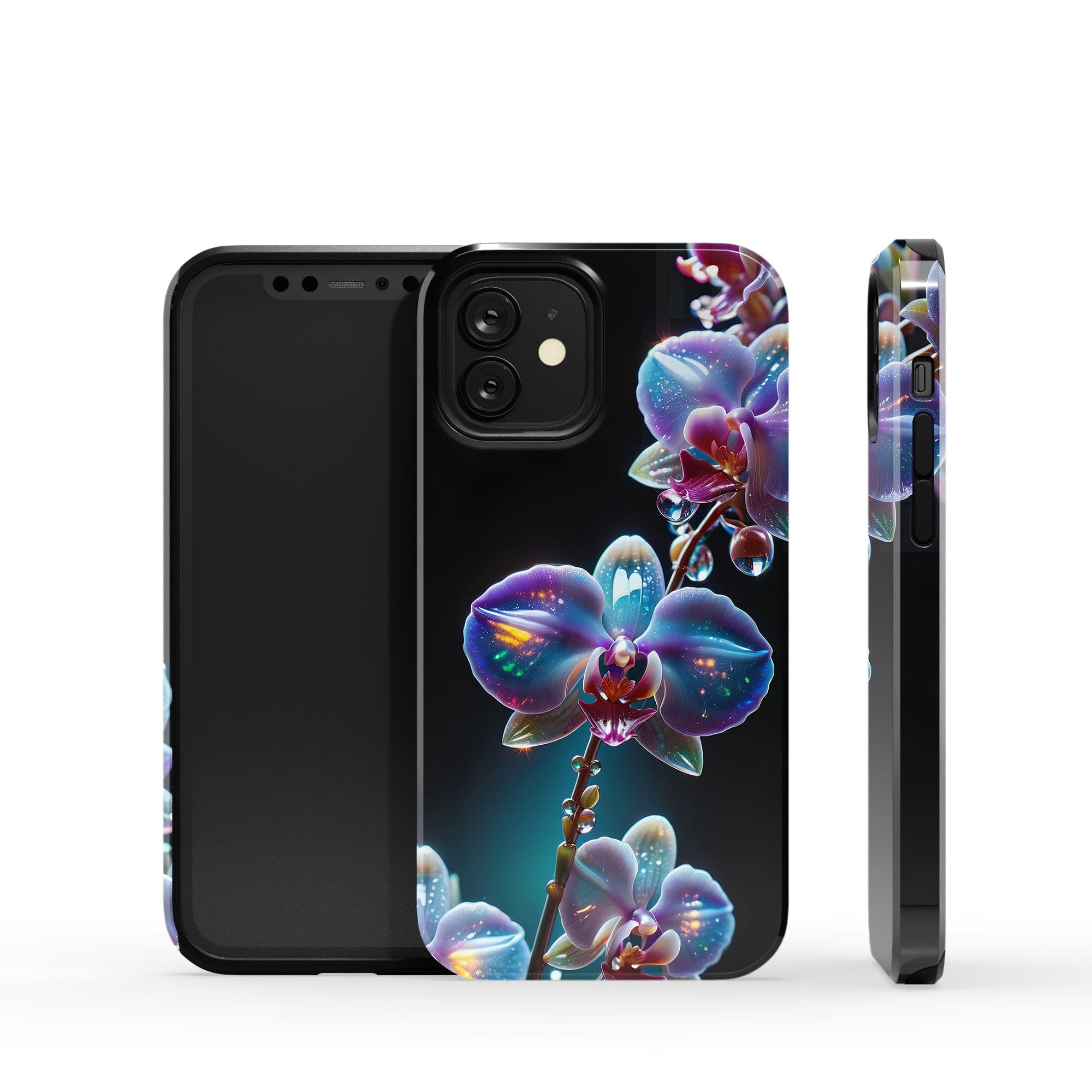 Silent Symphony | Crystal Flower Orchid Case for iPhone 12