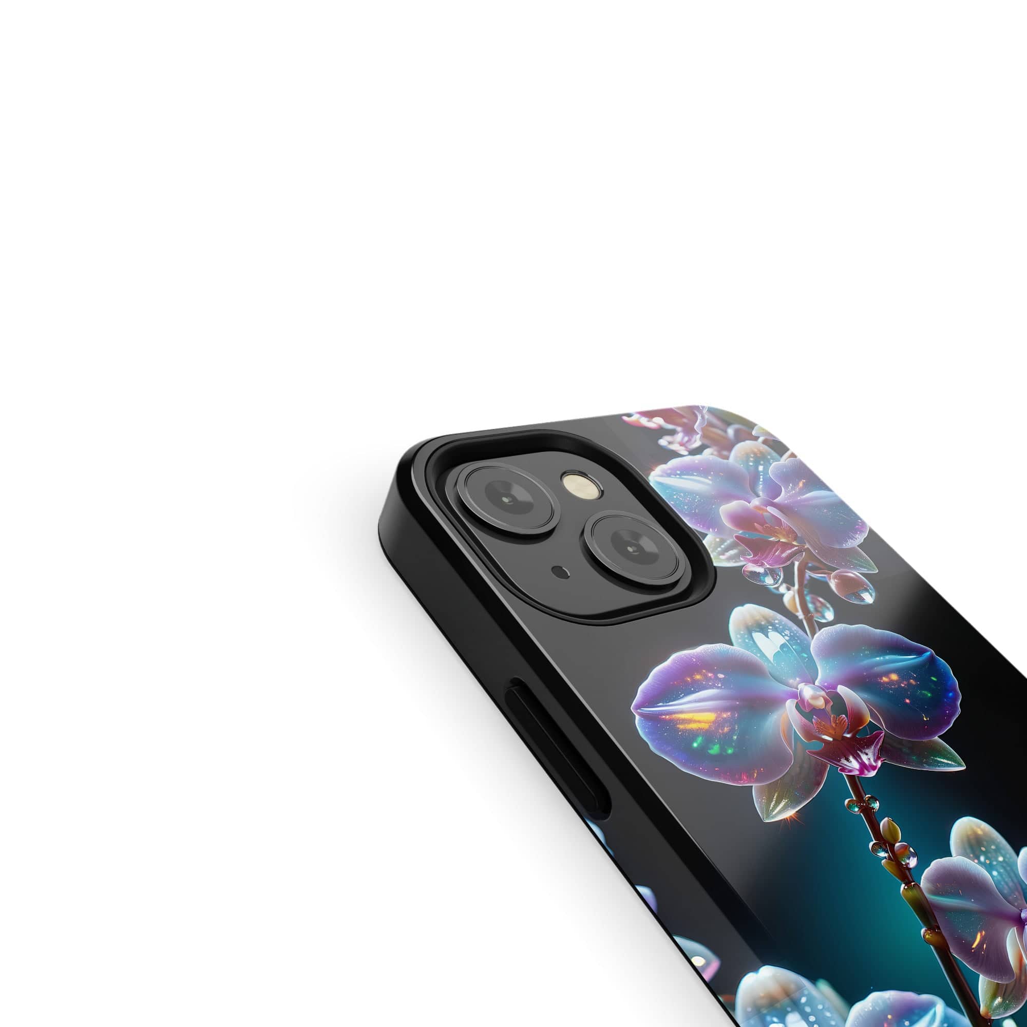 Silent Symphony | Crystal Flower Orchid Case for iPhone 13 Mini