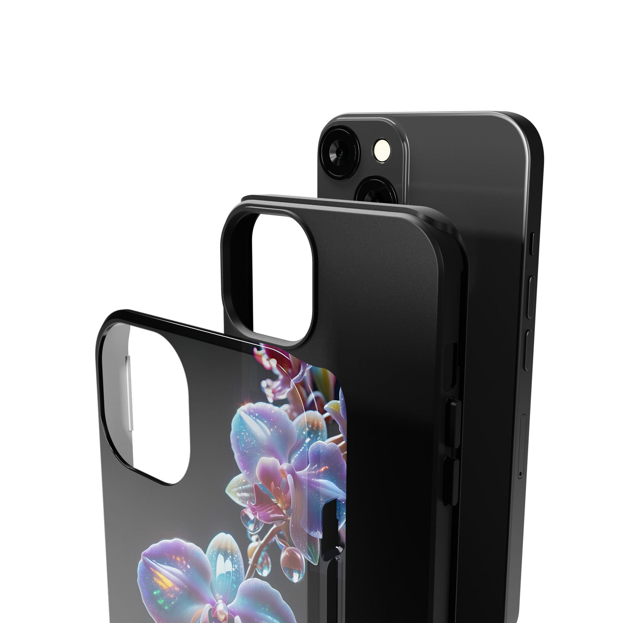 Silent Symphony | Crystal Flower Orchid Case for iPhone 13