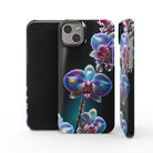 Silent Symphony | Crystal Flower Orchid Case for iPhone 14 Plus